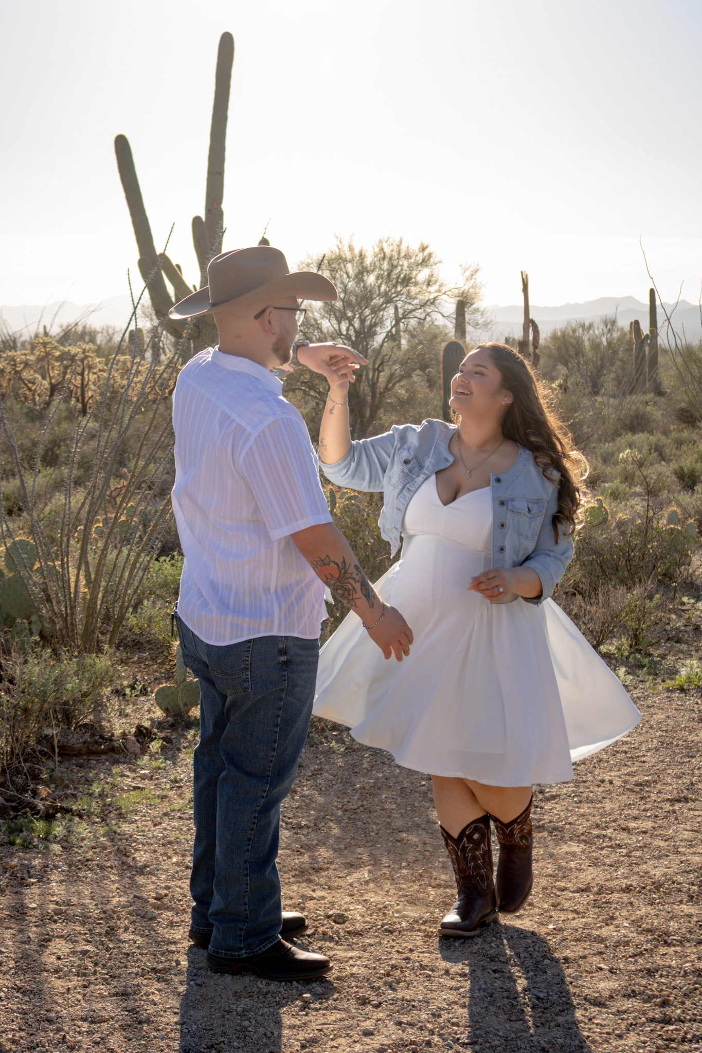 We dance together in the desert